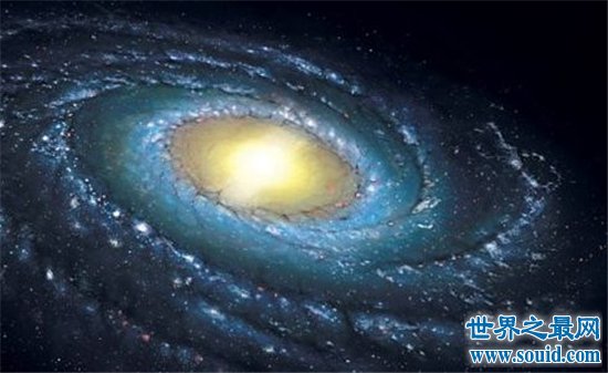 银河系中心半径超过50万公里，中间存在巨大的黑洞(www.gifqq.com)