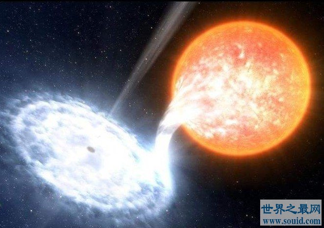 宇宙中最大的黑洞，是十万亿倍太阳质量！(www.gifqq.com)