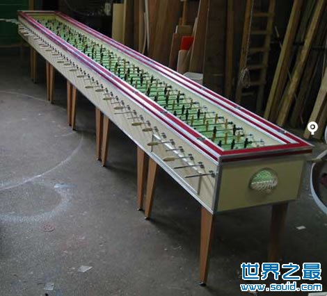 世界上最长的Foosball桌式足球(www.gifqq.com)
