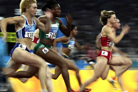 50米世界纪录，男子5.52秒/女子5.96秒