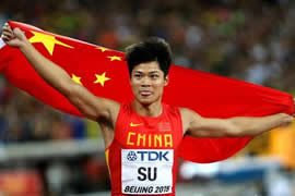中国百米飞人苏炳添进百米决赛，9.9秒中国100米纪录