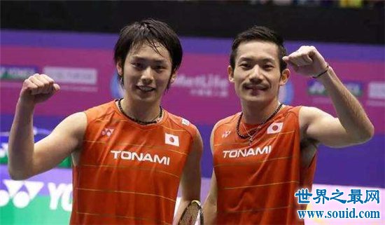 羽毛球男双世界排名前十名，中国的选手排名第三(www.gifqq.com)