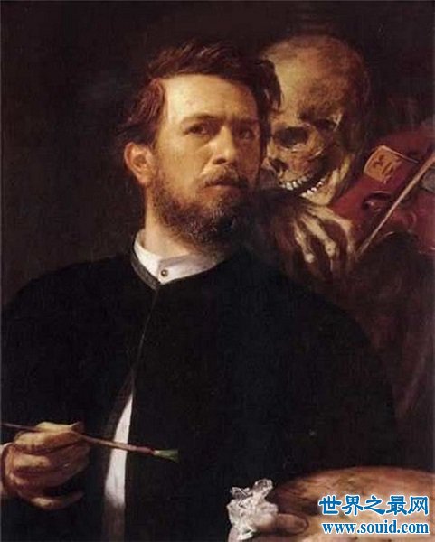 世界著名画家的10幅自画像，《与死神的自画像》最为诡秘(www.gifqq.com)