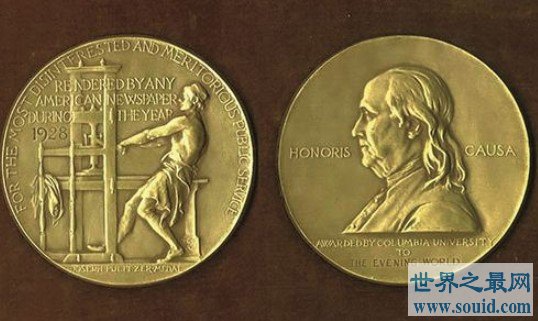 新闻界最大的奖项，普利策奖被誉为新闻界的诺贝尔奖(www.gifqq.com)