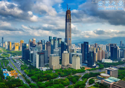 深圳最高楼，平安金融大厦(600米)(www.gifqq.com)