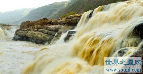 中国第二大瀑布，世界最大的黄色瀑布—壶口瀑布(www.gifqq.com)