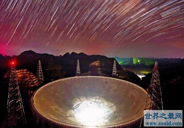 中国最大的望远镜，FAST射电望远镜用于搜索外星人(www.gifqq.com)