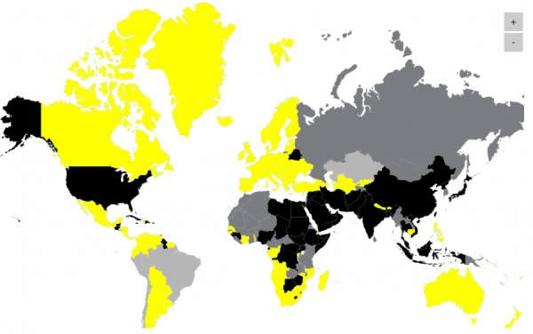 世界上死刑最多的国家，美国2015年执行28个死刑(www.gifqq.com)