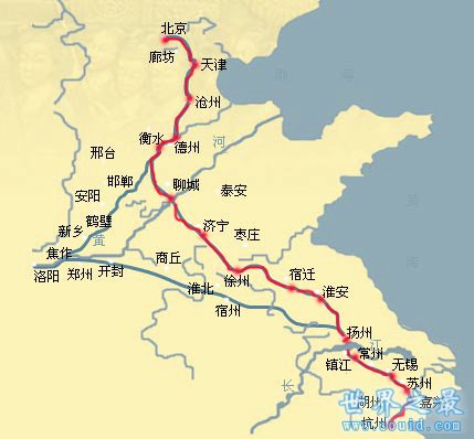 世界上最长的运河，京杭大运河1791km(250万人命修成)(www.gifqq.com)