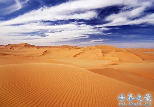 世界最大的沙漠，撒哈拉沙漠(960万平方千米)(www.gifqq.com)