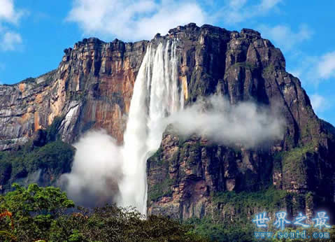 世界上最大的瀑布，安赫尔瀑布(世界三大瀑布)(www.gifqq.com)