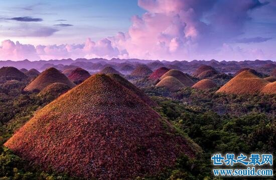 世界上最神奇的景点，巧克力山(夏天会自动变色)(www.gifqq.com)