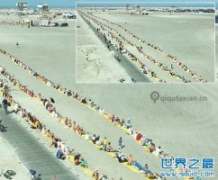 世界上最长的海滩毛巾