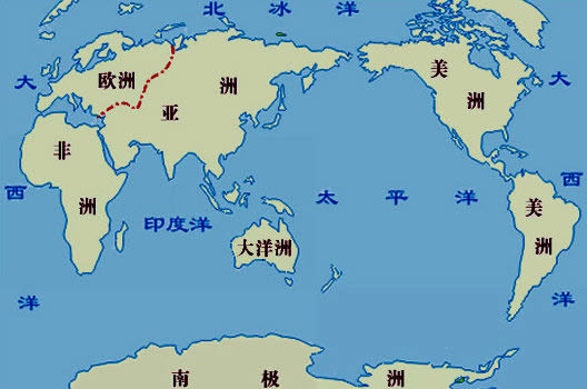 世界上面积最大的洲，亚洲(4400万平方千米)(www.gifqq.com)