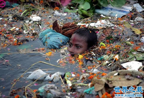 世界上最肮脏的城市，印度德里(全部被污染)(www.gifqq.com)