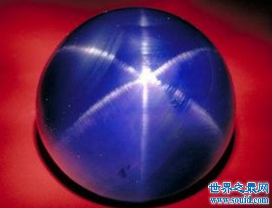 世界第二大星光蓝宝石，印度之星(重563.35克拉)(www.gifqq.com)